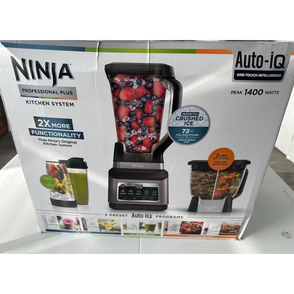 Ninja BN801 Professional Plus Kitchen System with Auto-iQ, and 64 oz. Liquid...